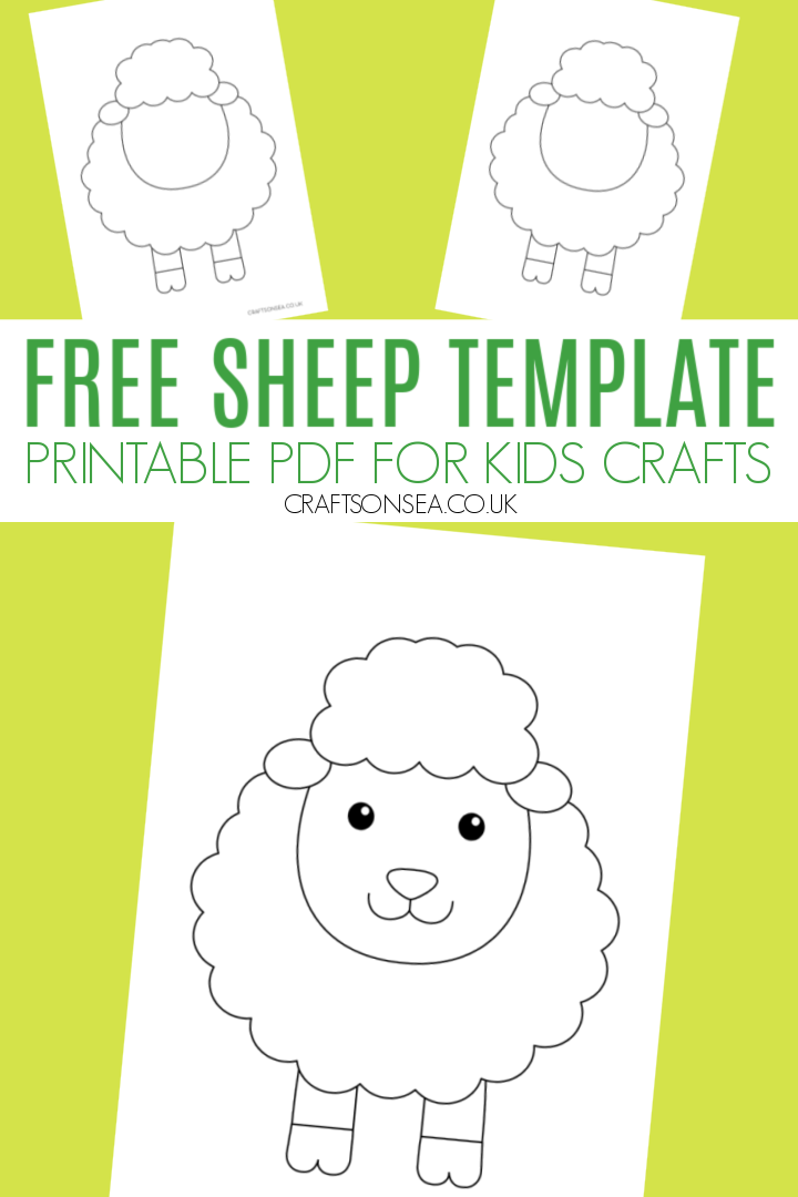 Sheep Template FREE Printable Sheep Template Sunday School Crafts