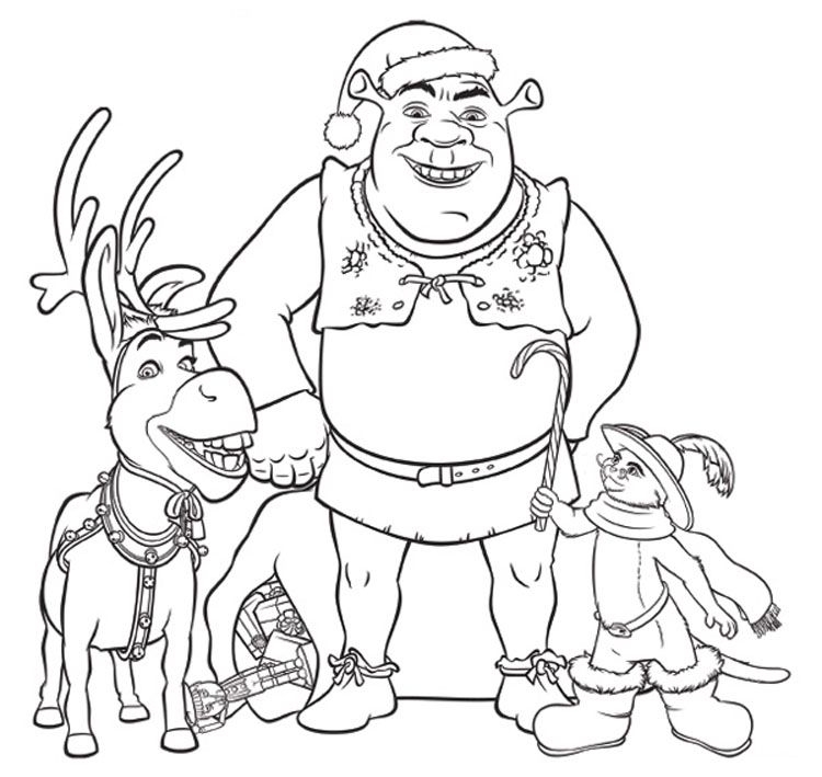 Shrek Coloring Pages For Kids Coloring Home