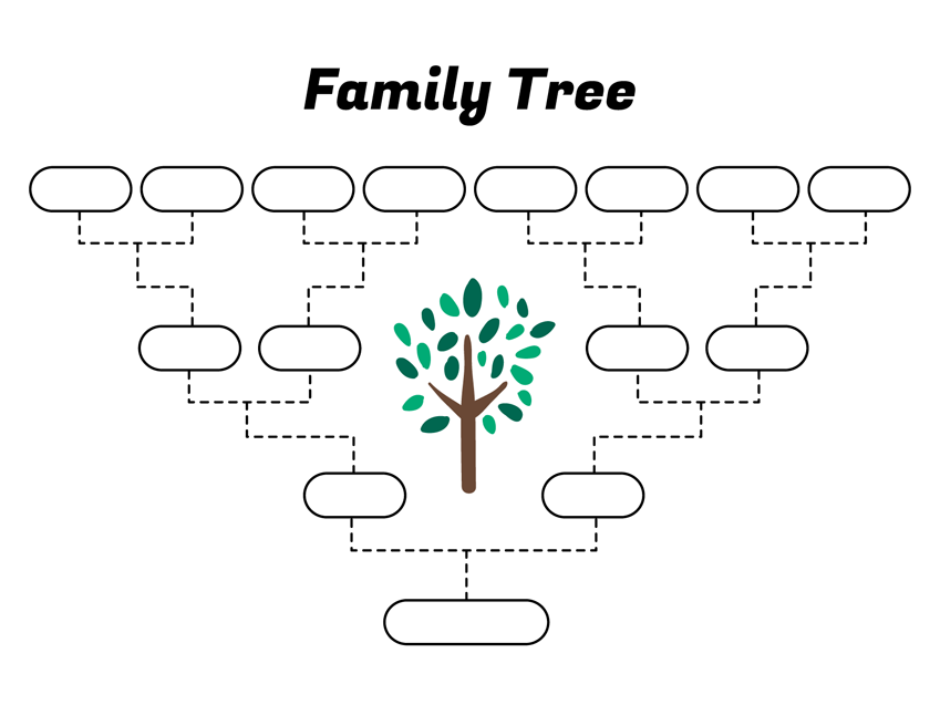 Simple Printable Family Tree Template Printable Templates