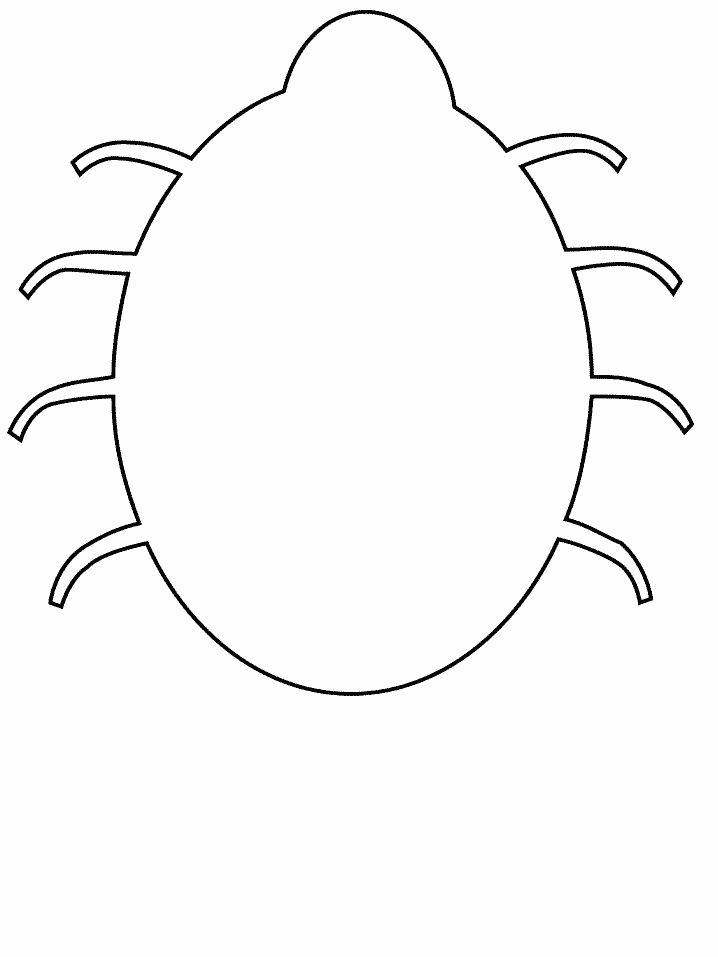 Simple shapes Bug Coloring Pages Coloring Page Book For Kids 