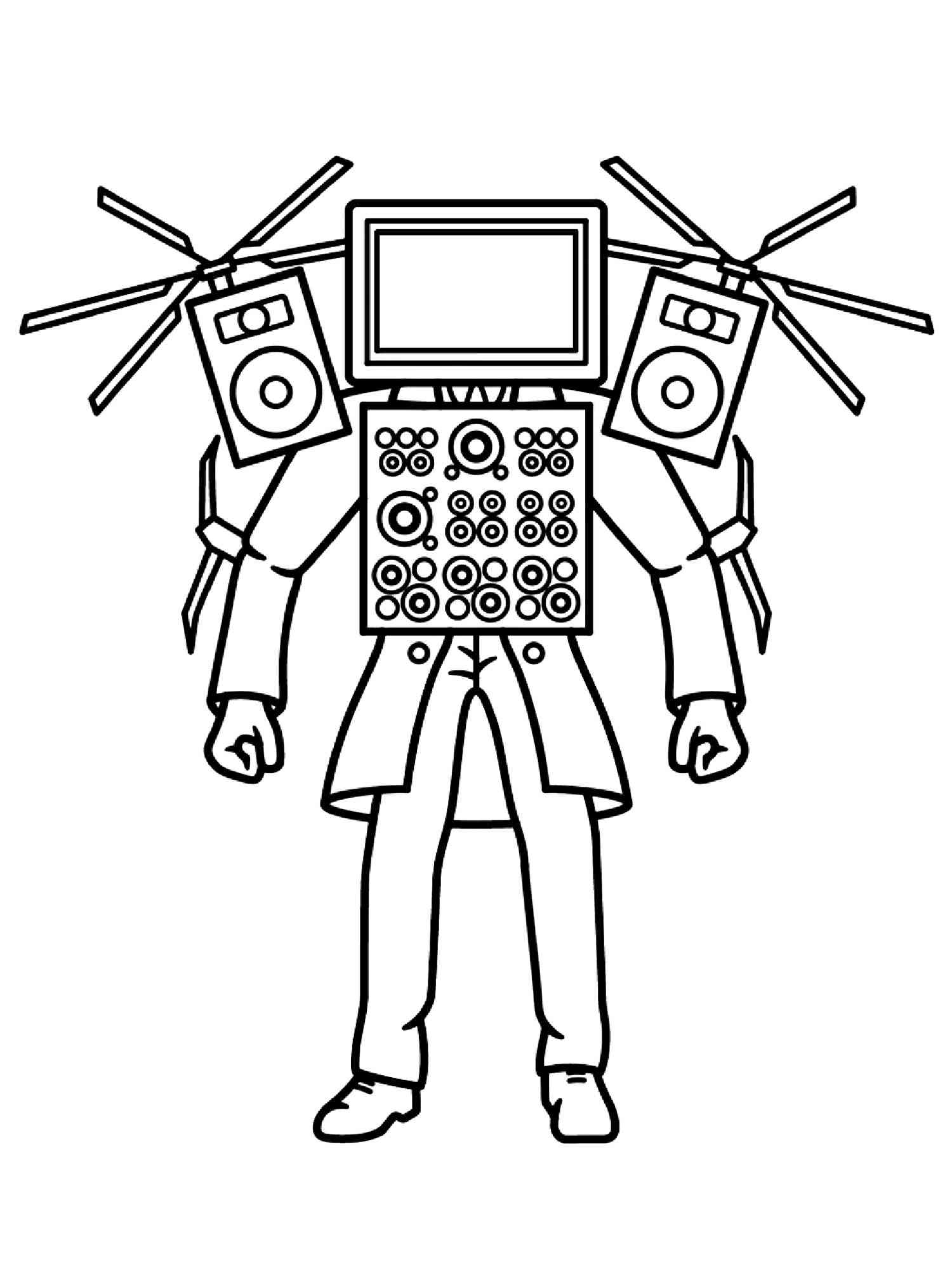 Skibidi Toilet Coloring Pages