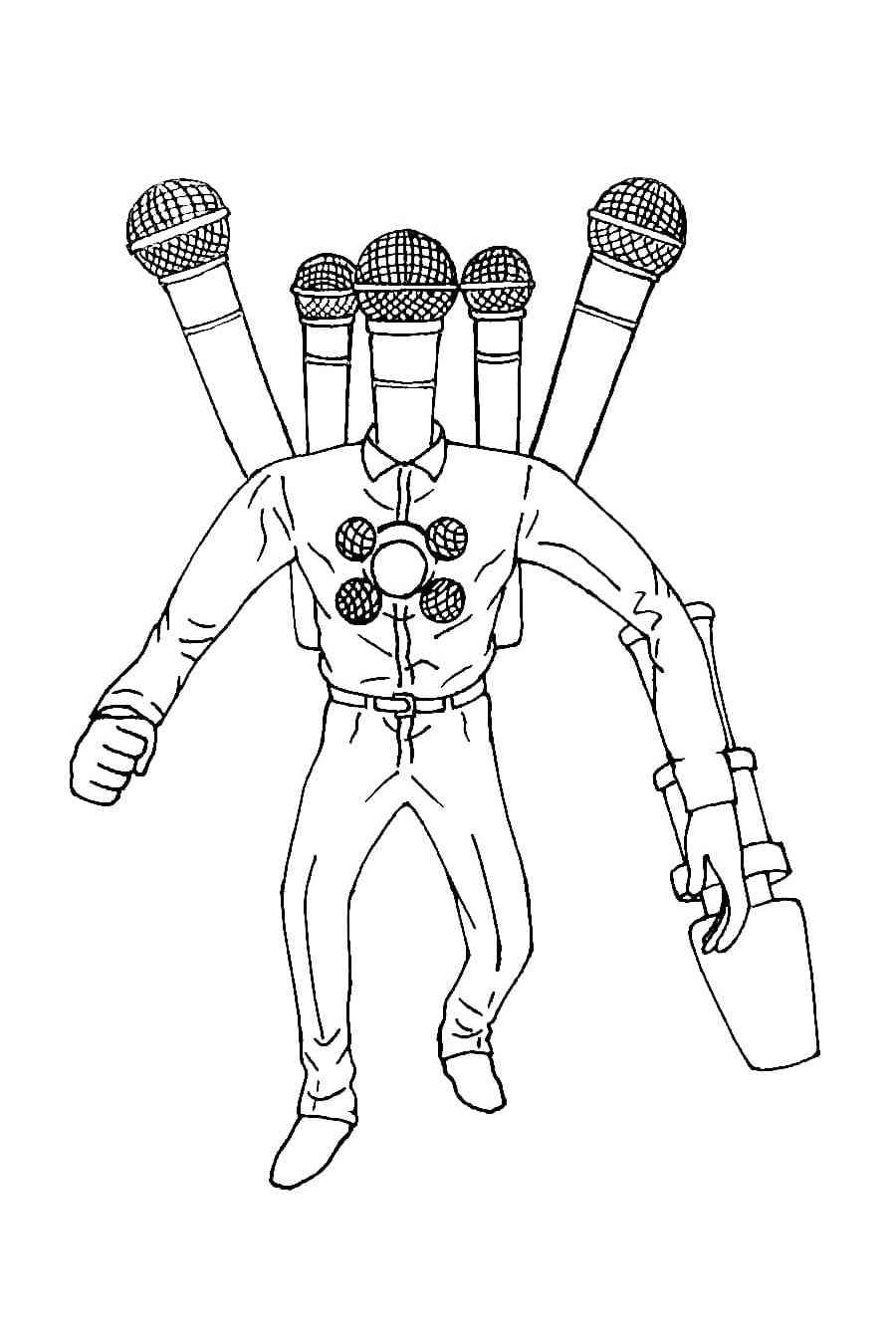 Skibidi Toilet Coloring Pages