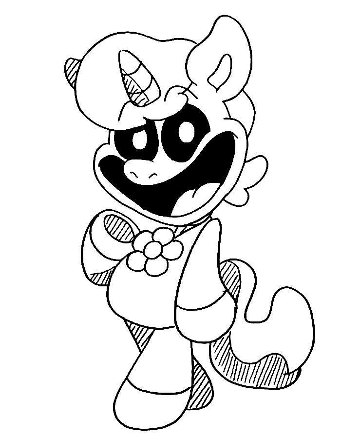 Smiling Critters Coloring Pages Free Printable PDF 