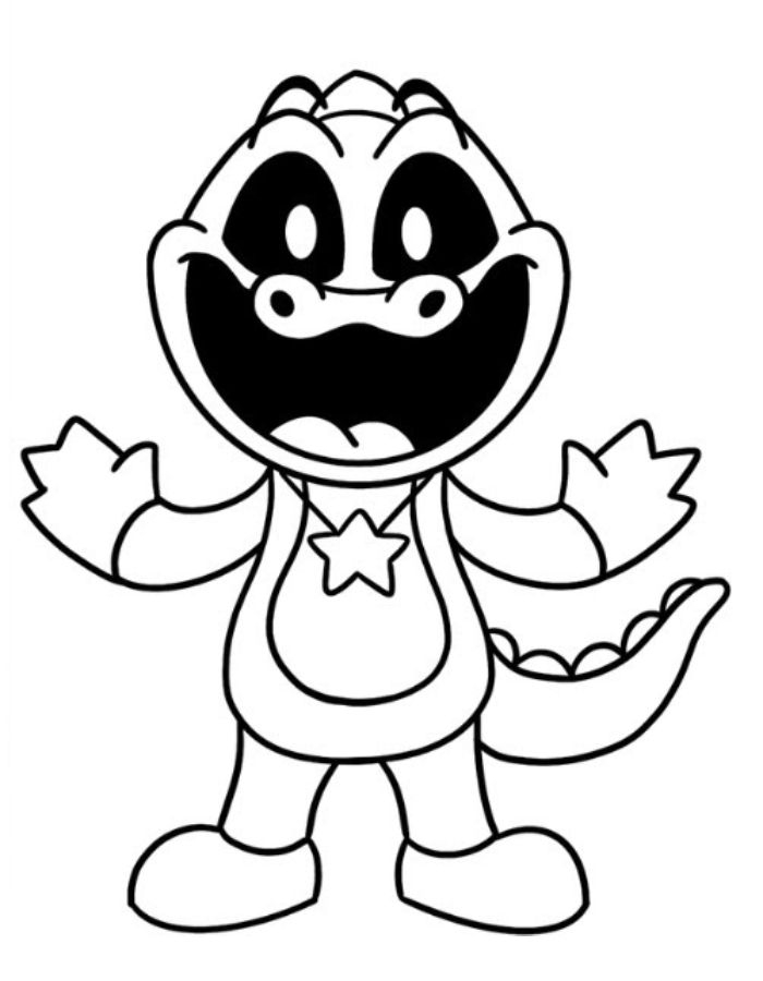 Smiling Critters Coloring Pages Free Printable PDF 