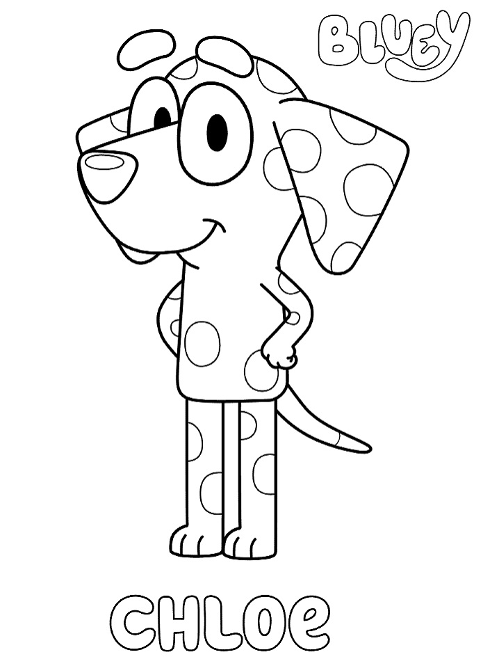 Snickers From Bluey Coloring Page Free Printable Coloring Pages For Kids