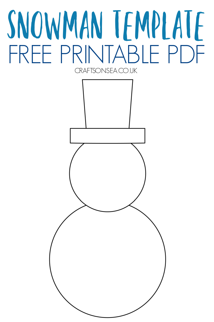 Snowman Template Free Printable Pdf Artofit