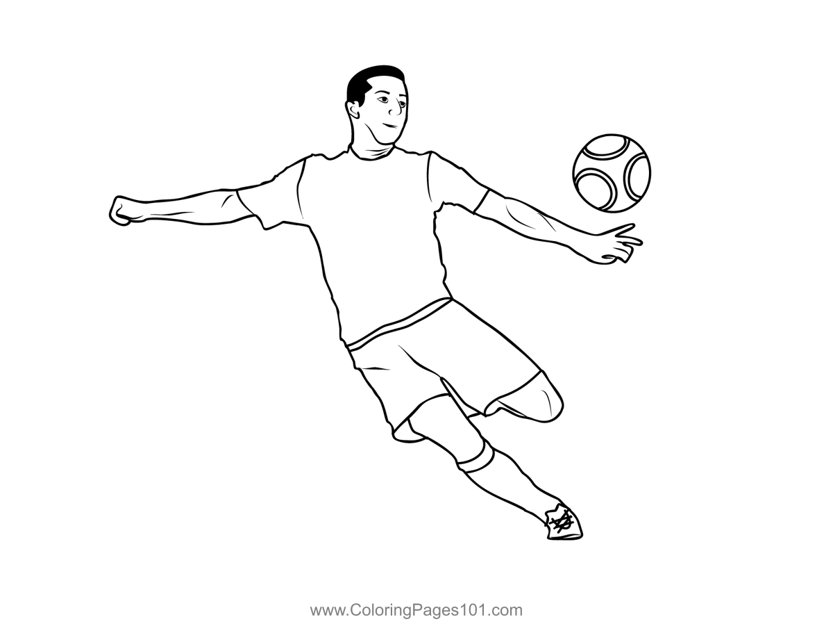 Soccer 1 Coloring Page For Kids Free Soccer Printable Coloring Pages 