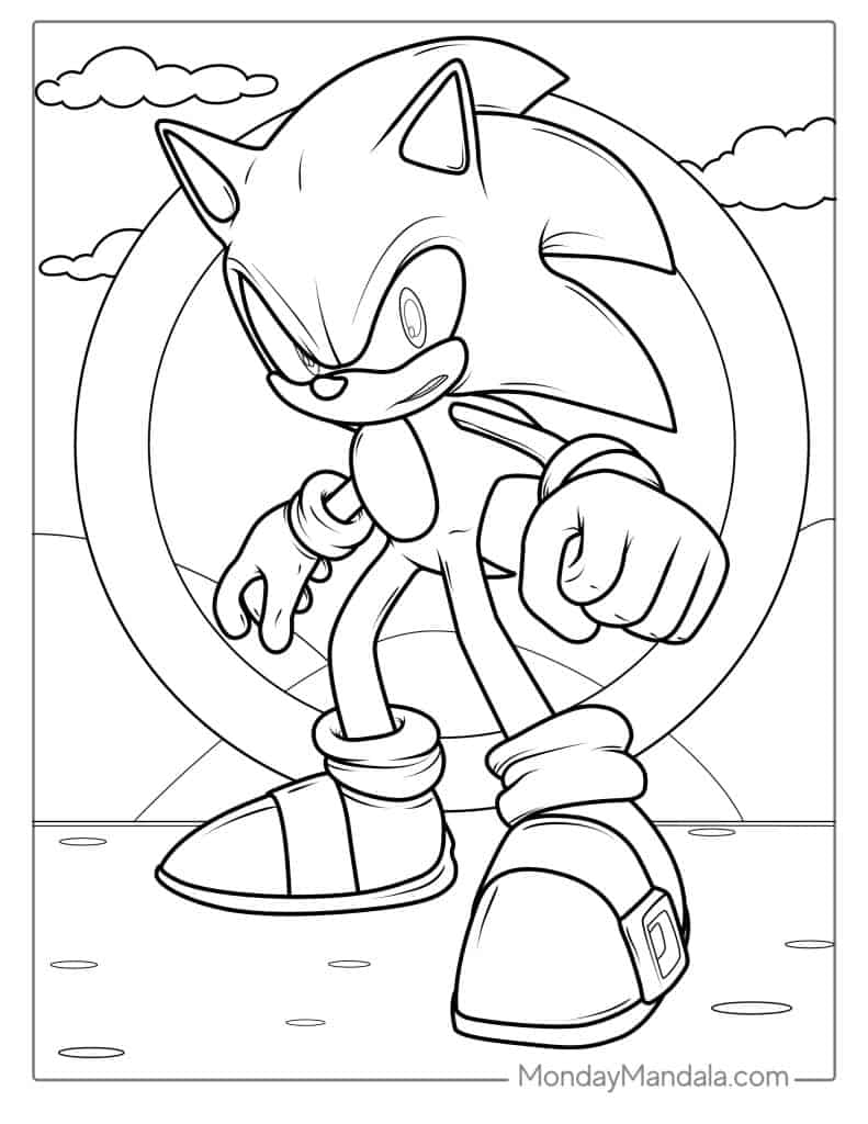 Sonic The Hedgehog Coloring Pages Sonic The Hedgehog Vrogue co