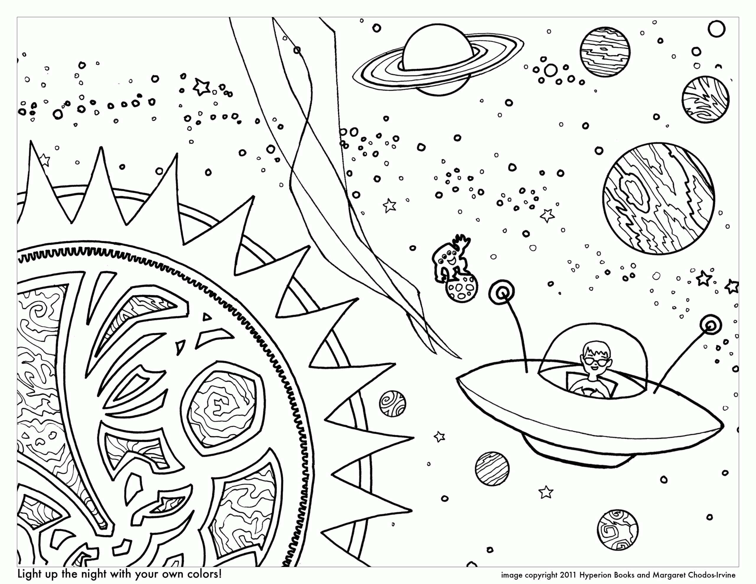 Space Coloring Pages Free Coloring Home