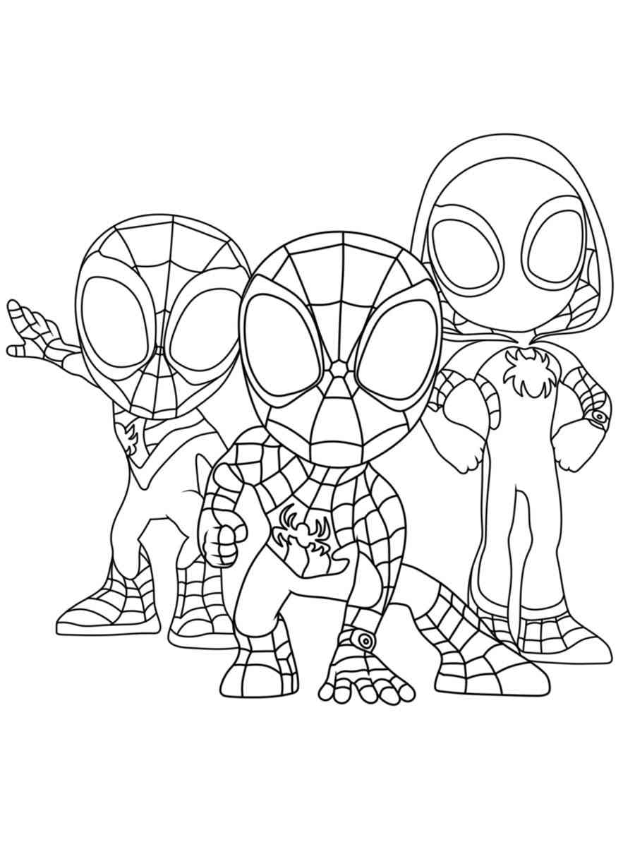 Spidey And His Amazing Friends Coloring Pages