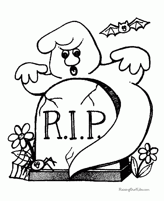 Spooky Coloring Pages For Halloween 006