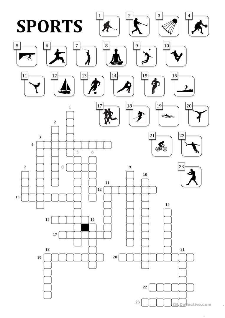 Sports Crosswords Printable