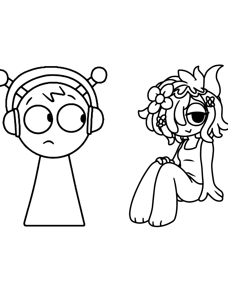Sprunki Coloring Pages To Print
