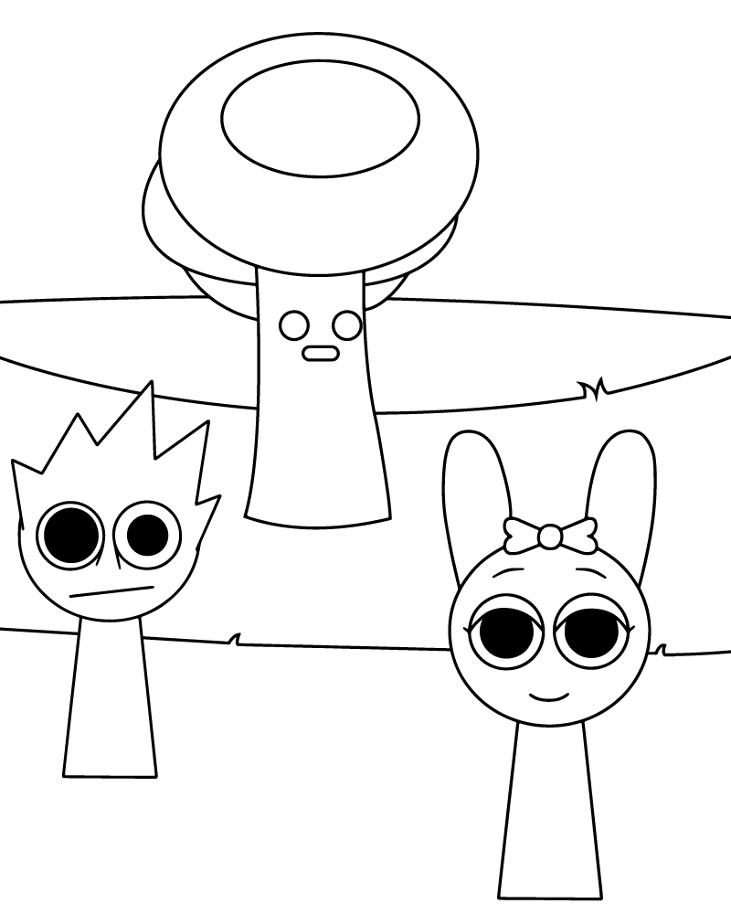 Sprunki Coloring Pages To Print