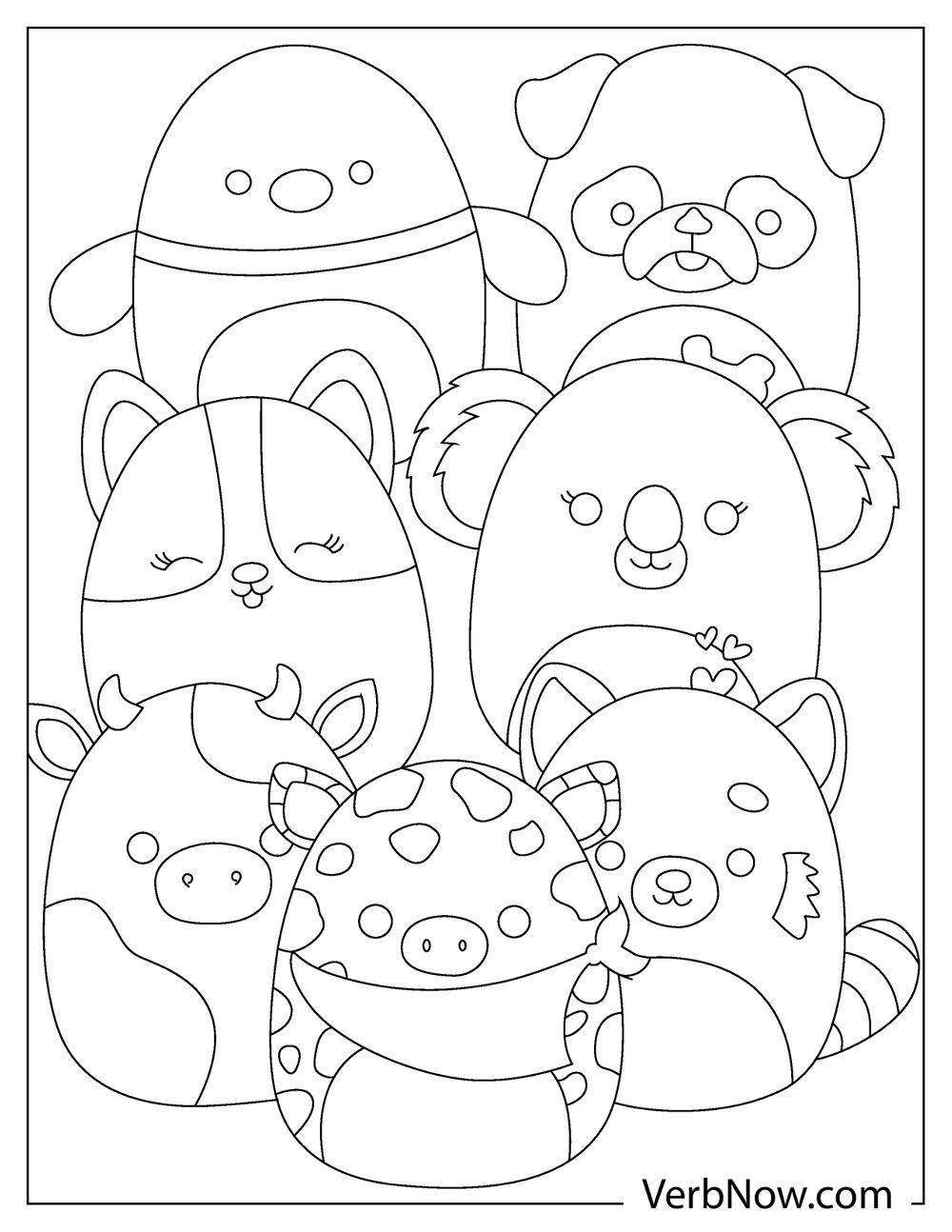 Squishmallow Coloring Pages Coloring Home