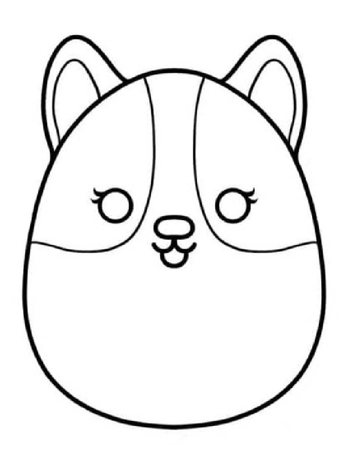 Squishmallow Coloring Pages Free Printable PDF 