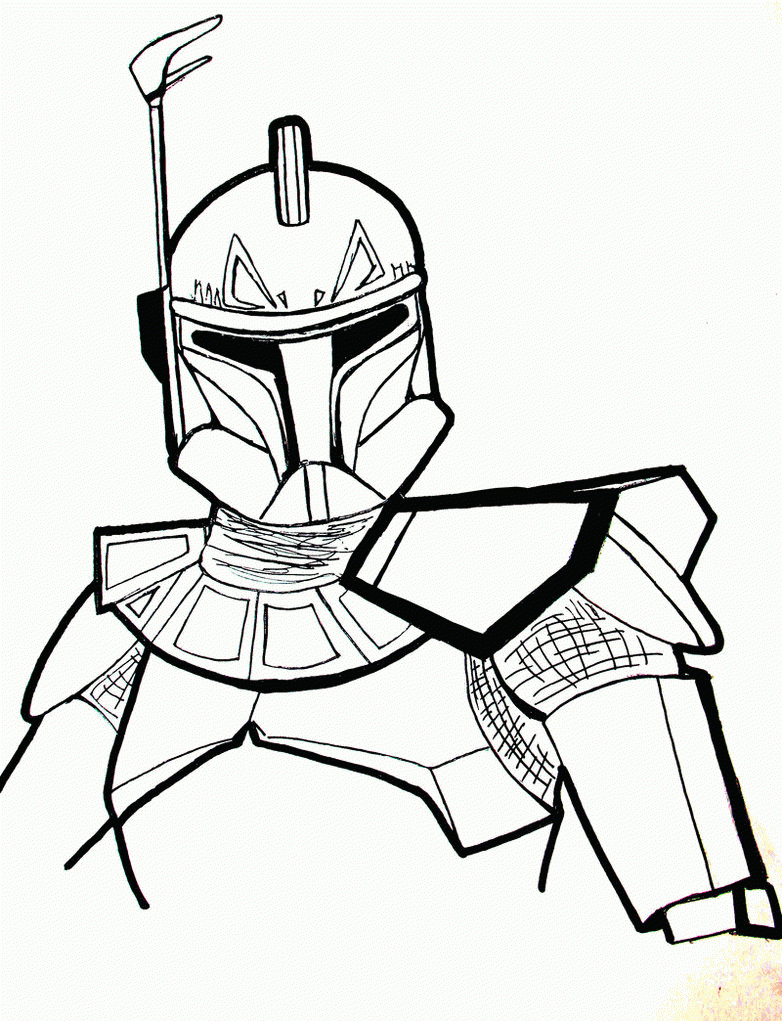 Star Wars Coloring Pages Captain Rex Coloring Home