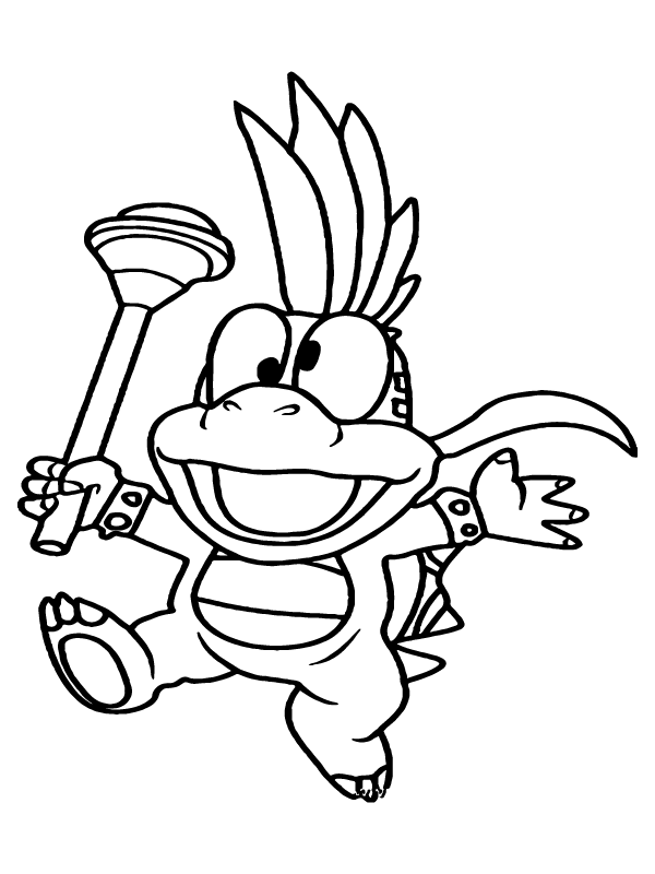 Strong Baby Bowser Coloring Page Free Printable Coloring Pages For Kids
