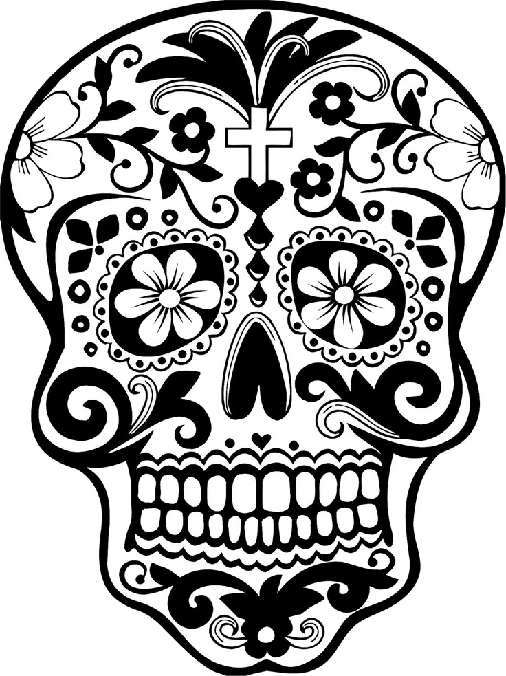 Sugar Skull Template Printable Free Printable Word Searches Hot Sex 