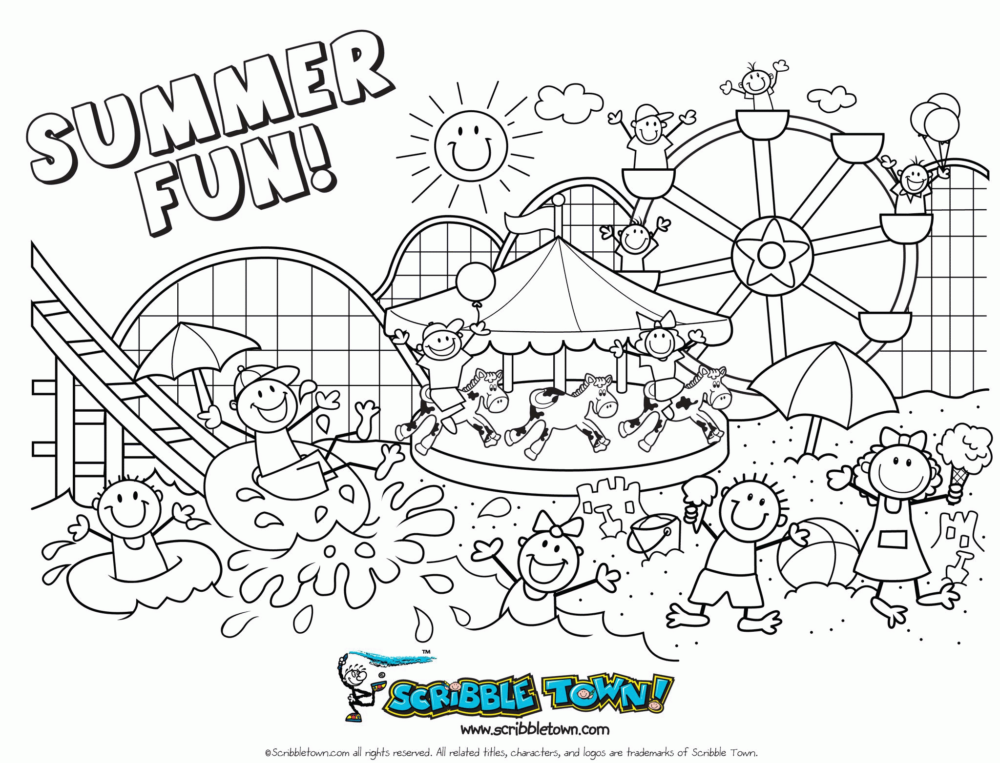Summer Coloring Pages Preschool Coloring Home