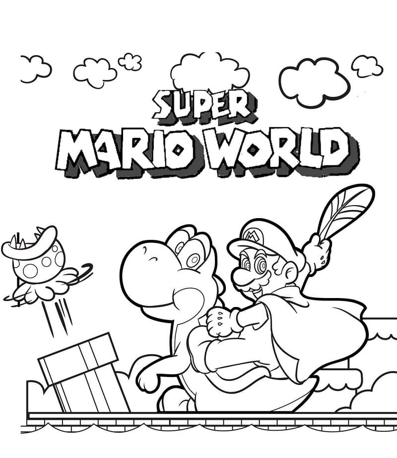 Tanooki Suit Mario Coloring Page Free Printable Coloring Pages For Kids