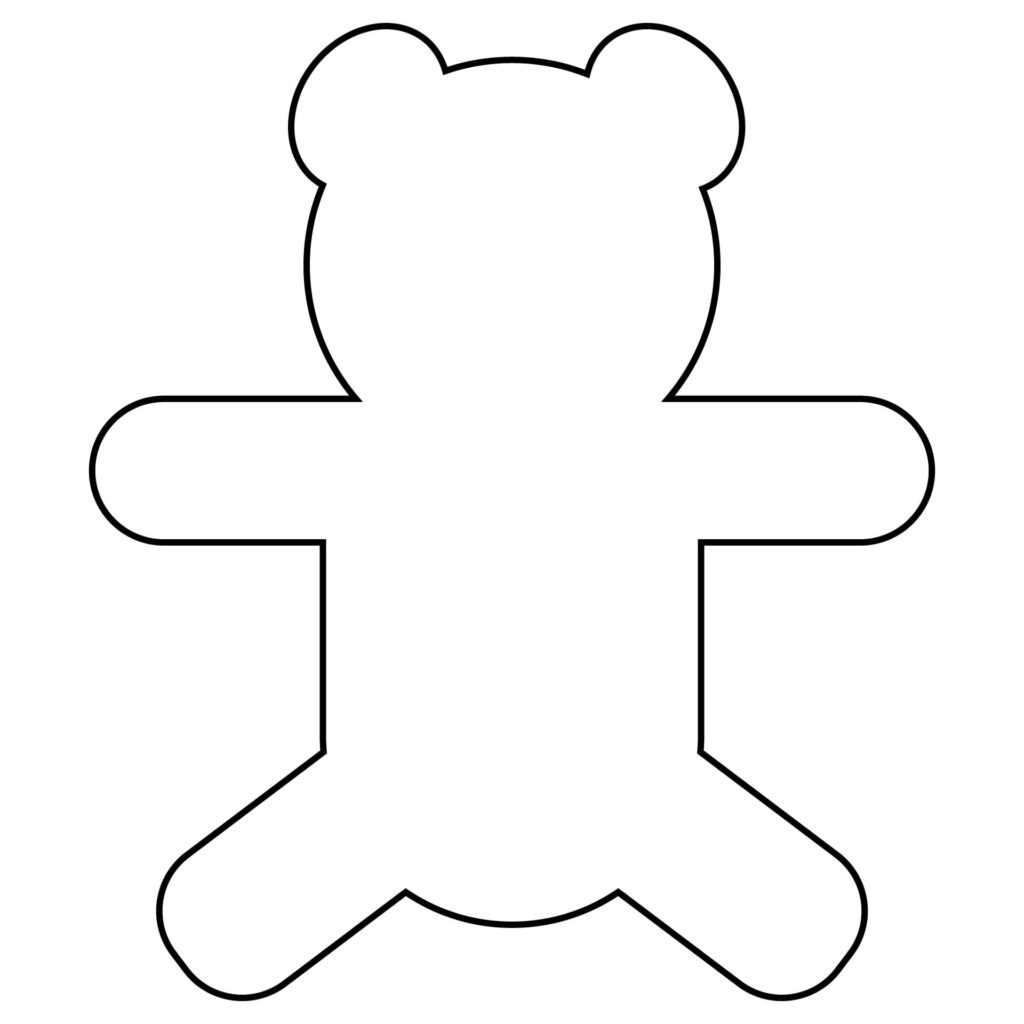 Free Printable Teddy Bear Template - Elmo Coloring Sheets