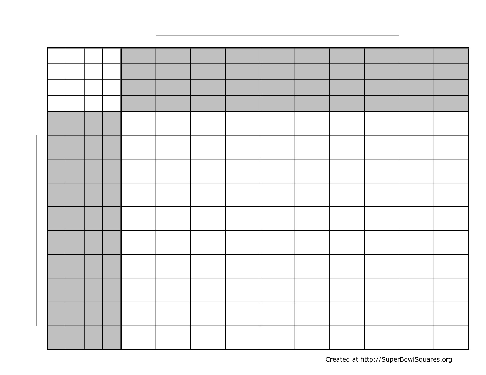 Template Blank Free Printable Football Squares 100 Printable 
