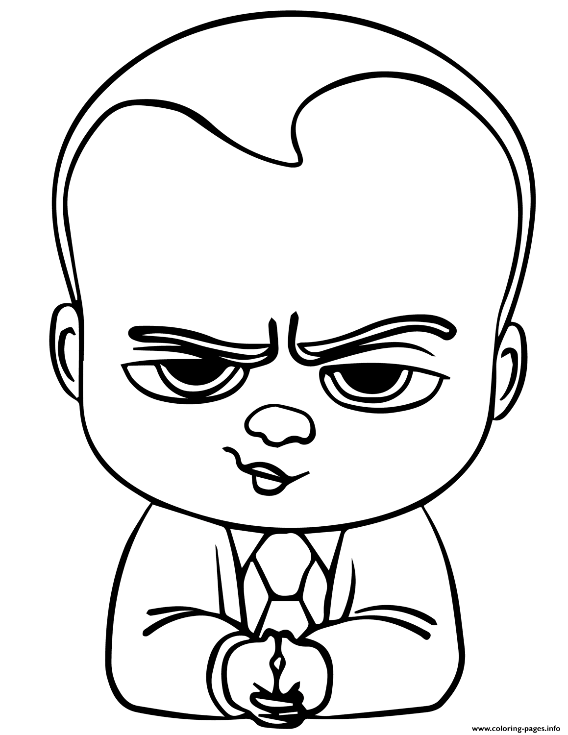 The Boss Baby Coloring Pages Printable