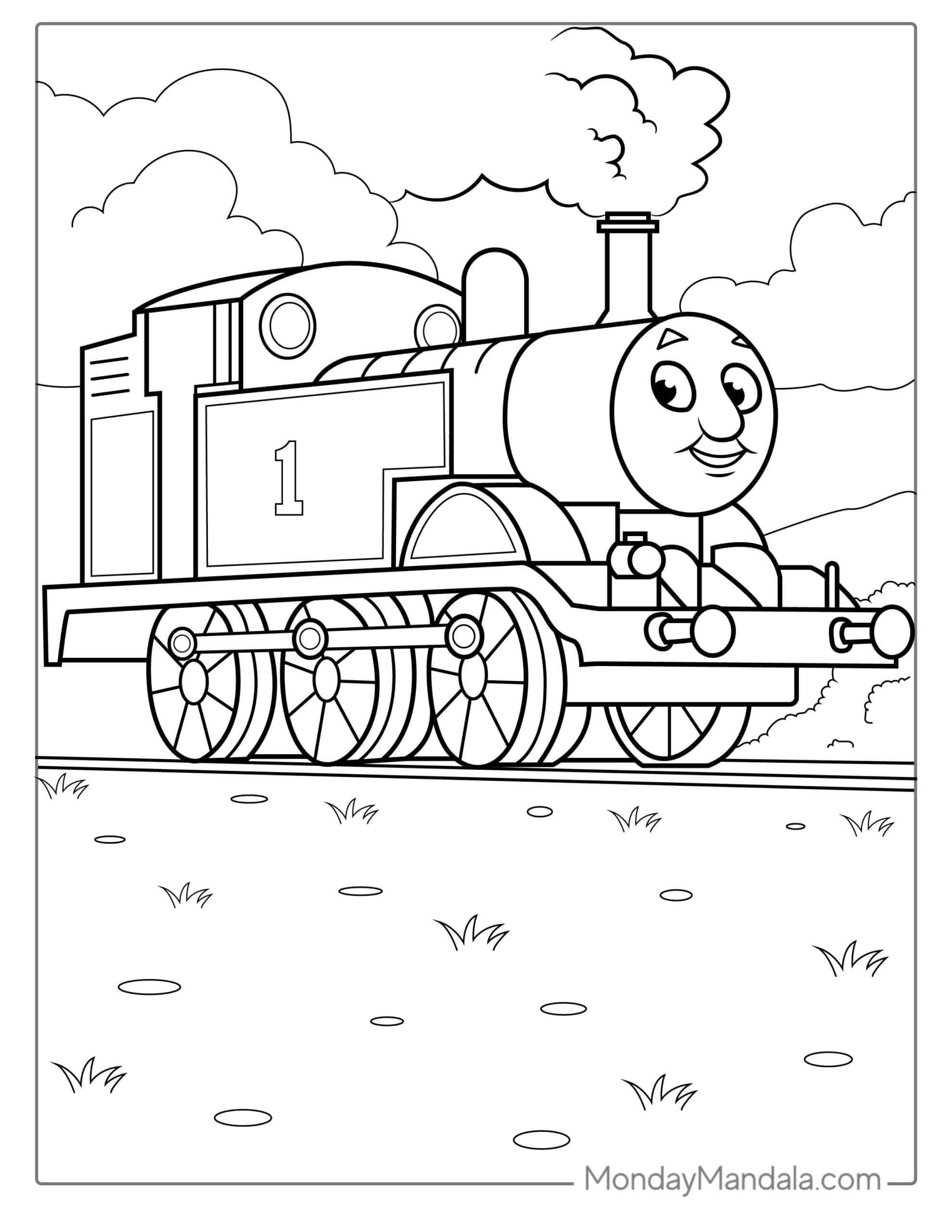Thomas The Train Coloring Pages For Kids