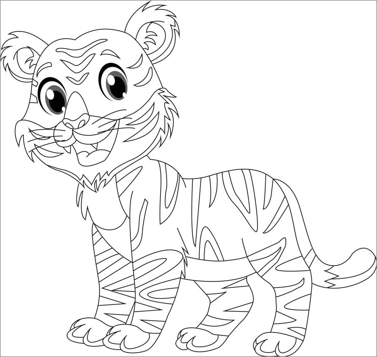Tiger Coloring Pages ColoringBay