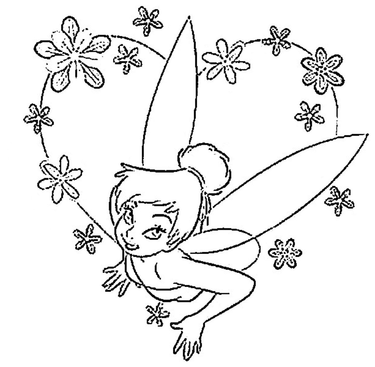 Tinkerbell Halloween Coloring Pages Coloring Home