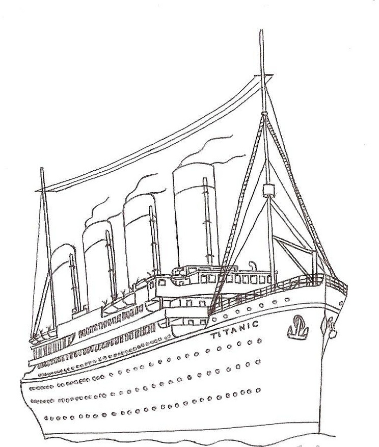 Titanic Coloring Pages To Print ColoringMe