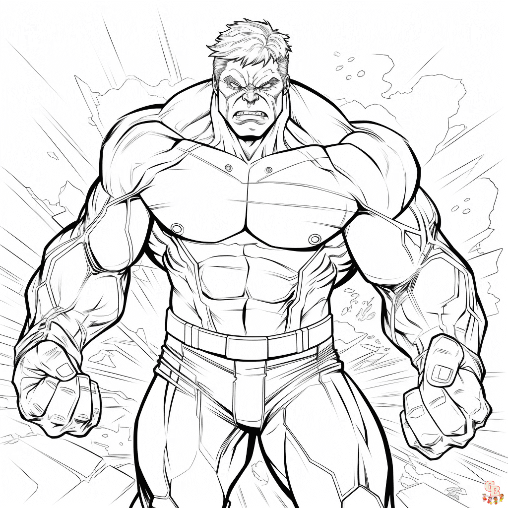 Transform Into A Hero With GBcoloring 39 s Hulk Coloring Pages