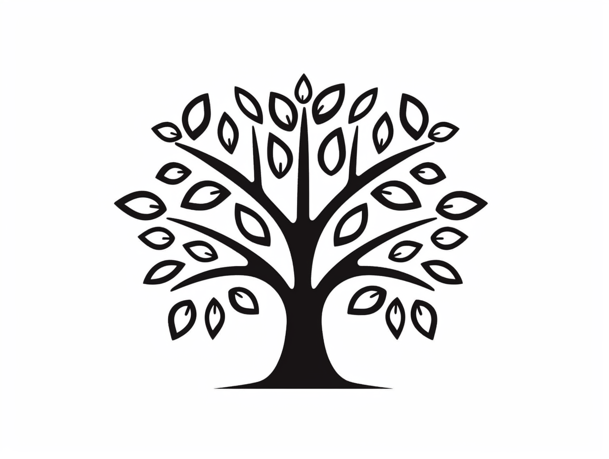 Tree Coloring Pages For Kids Coloring Page