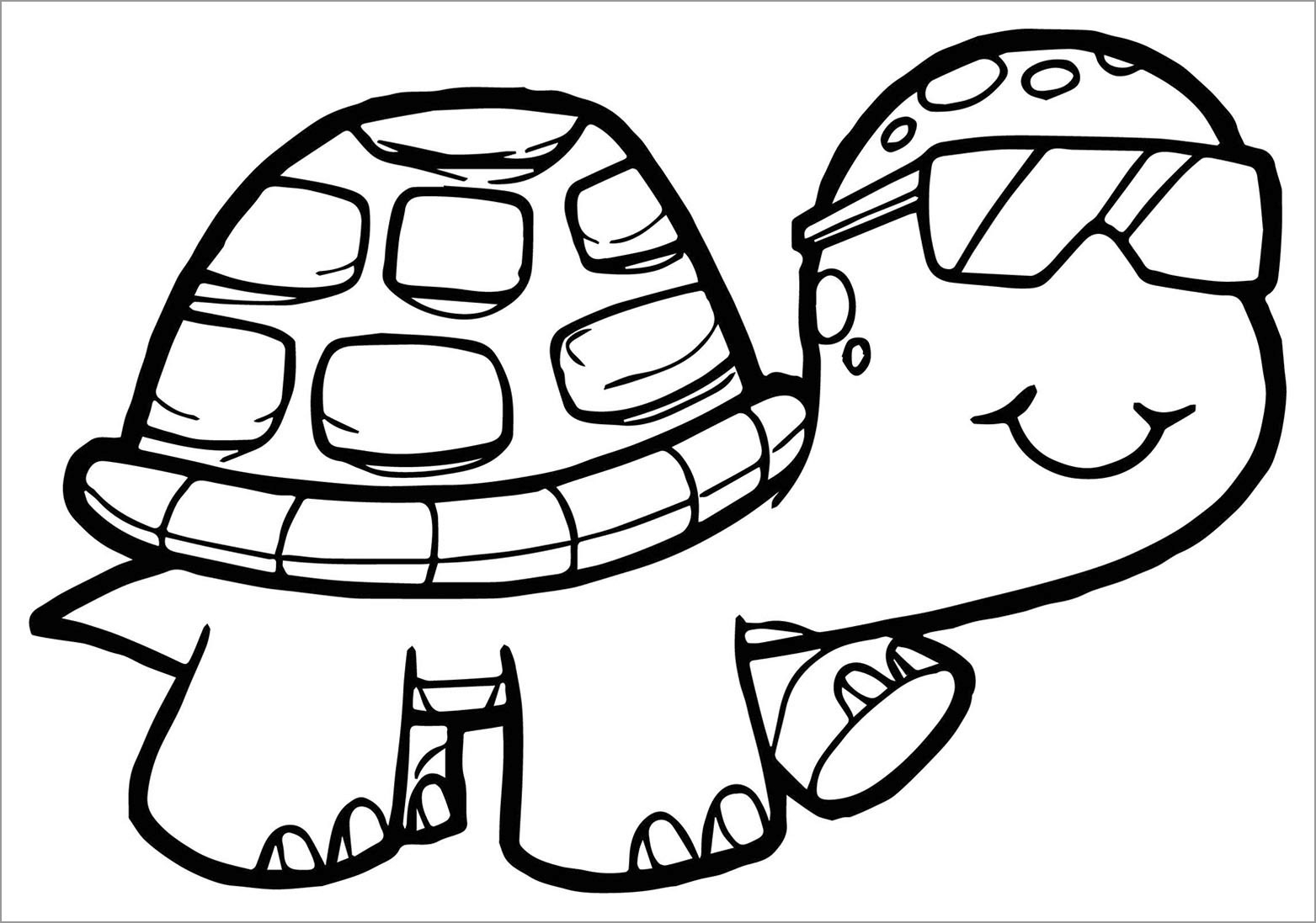 Turtle Coloring Page For Adult ColoringBay