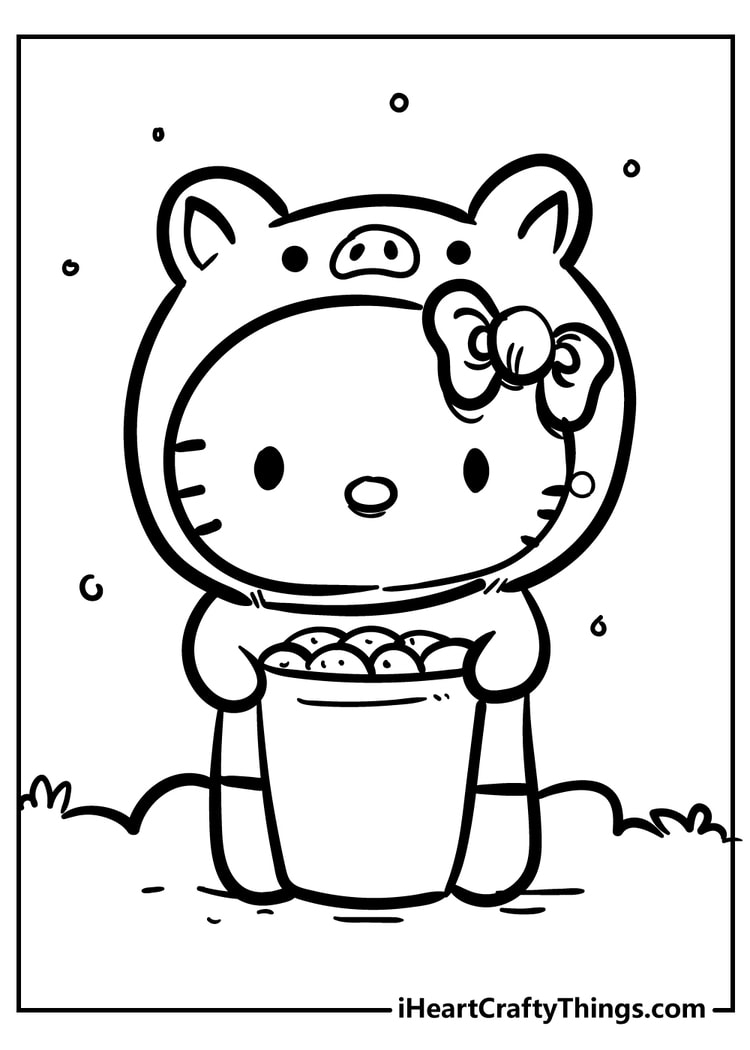Unleash Your Creativity With Hello Kitty Characters Coloring Pages