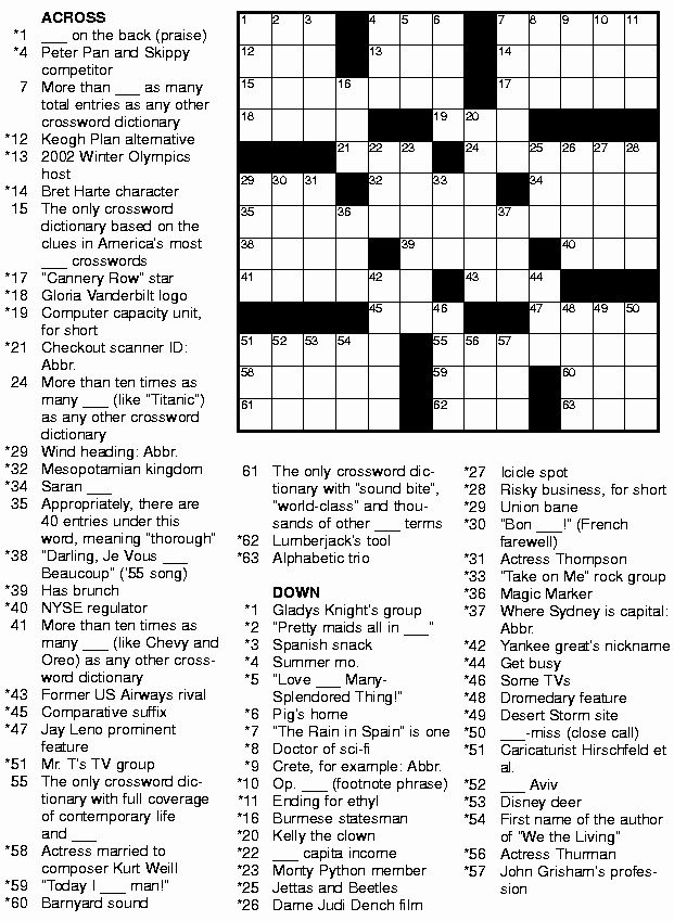 Usa Today Printable Crosswords Remotepc