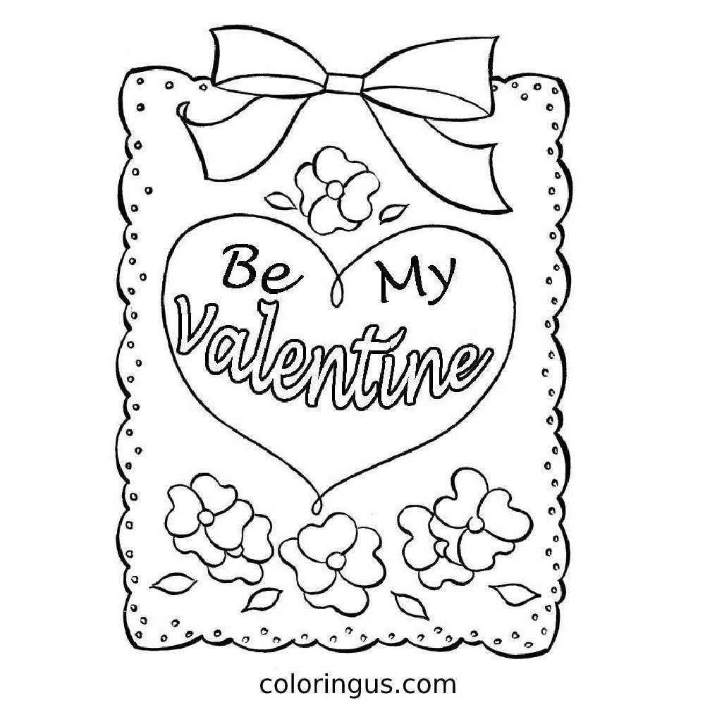 Valentine 39 s Day Coloring Pages Free Printable PDF 