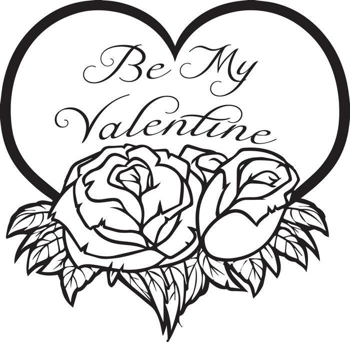 Valentines Day Hearts Coloring Pages