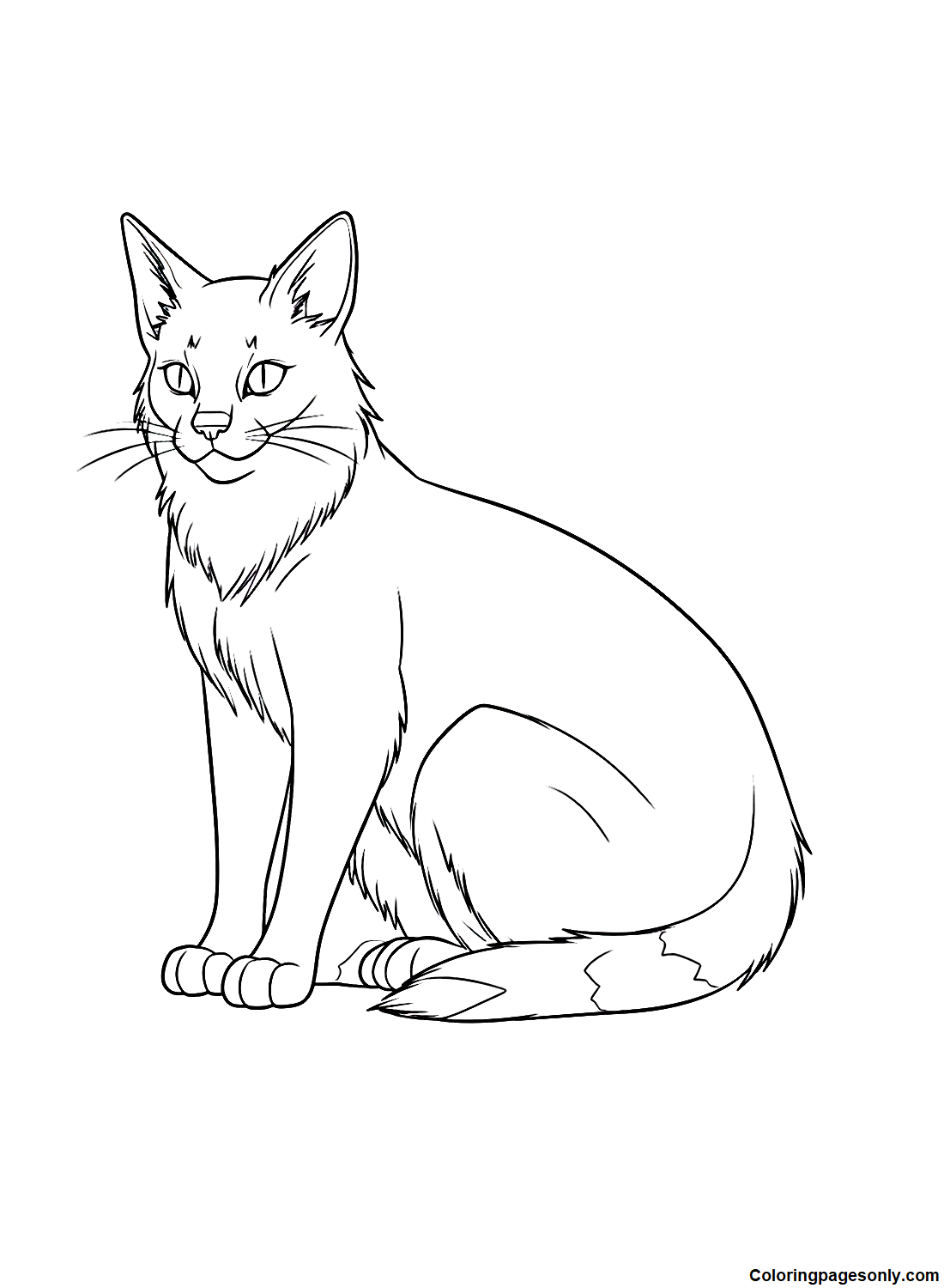 Warrior Cats Bluestar Coloring Page Free Printable Coloring Pages
