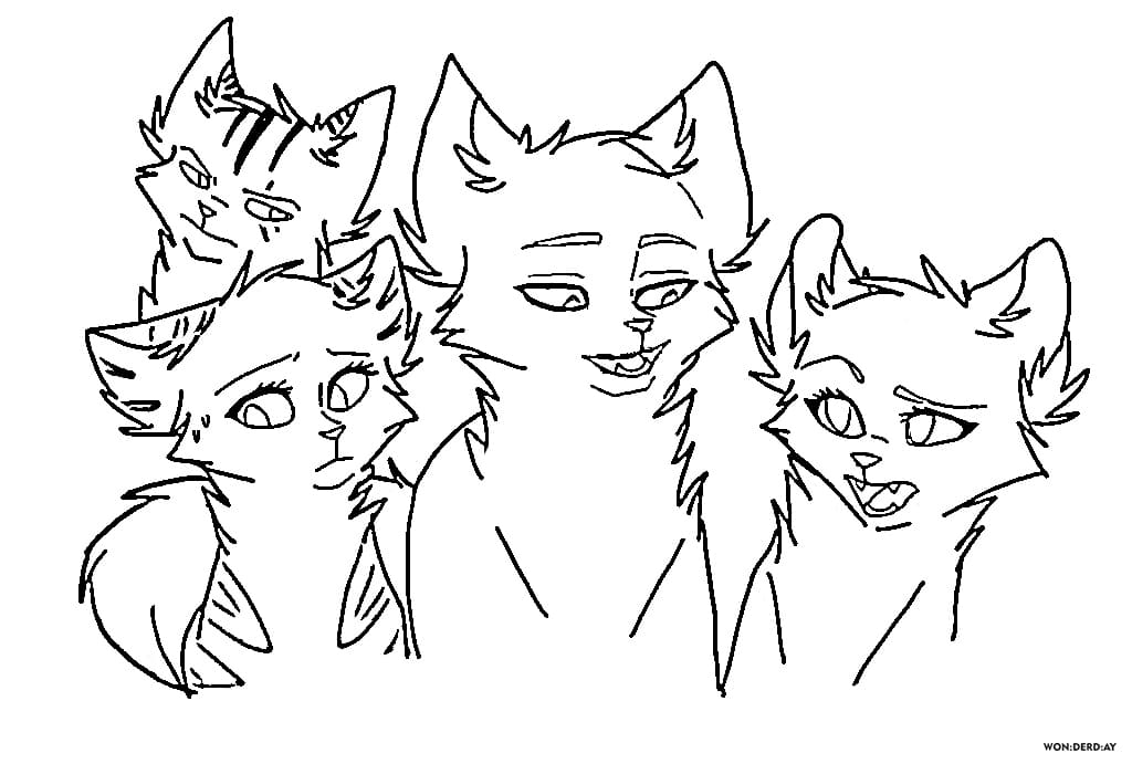 Warrior Cats Coloring Pages Firestar 13 Warrior Cats Coloring Pages