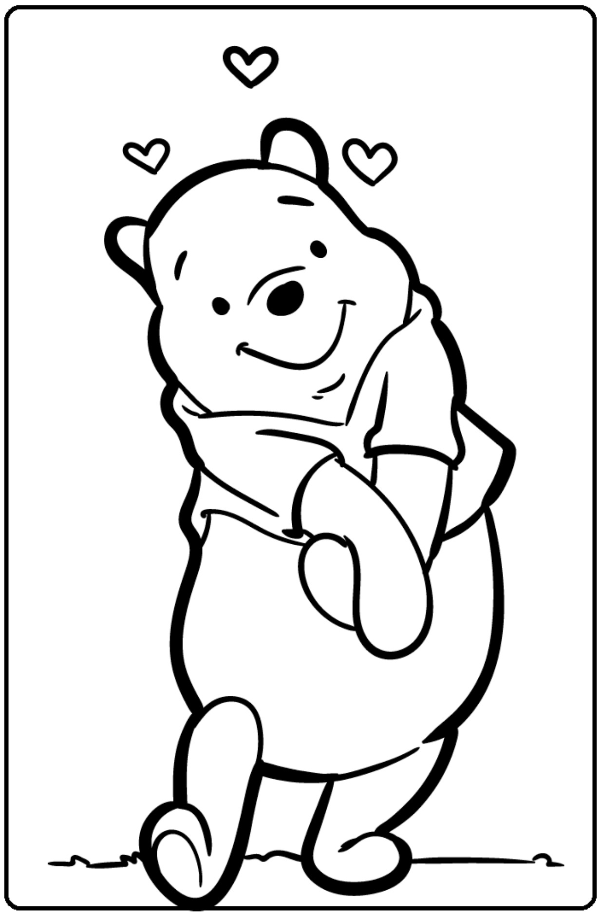 Winnie The Pooh Coloring Pages 19 Printable Sheets Simple To Draw 