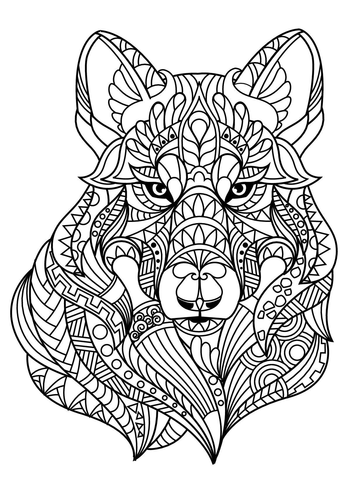 Wolf Wolf Coloring Pages