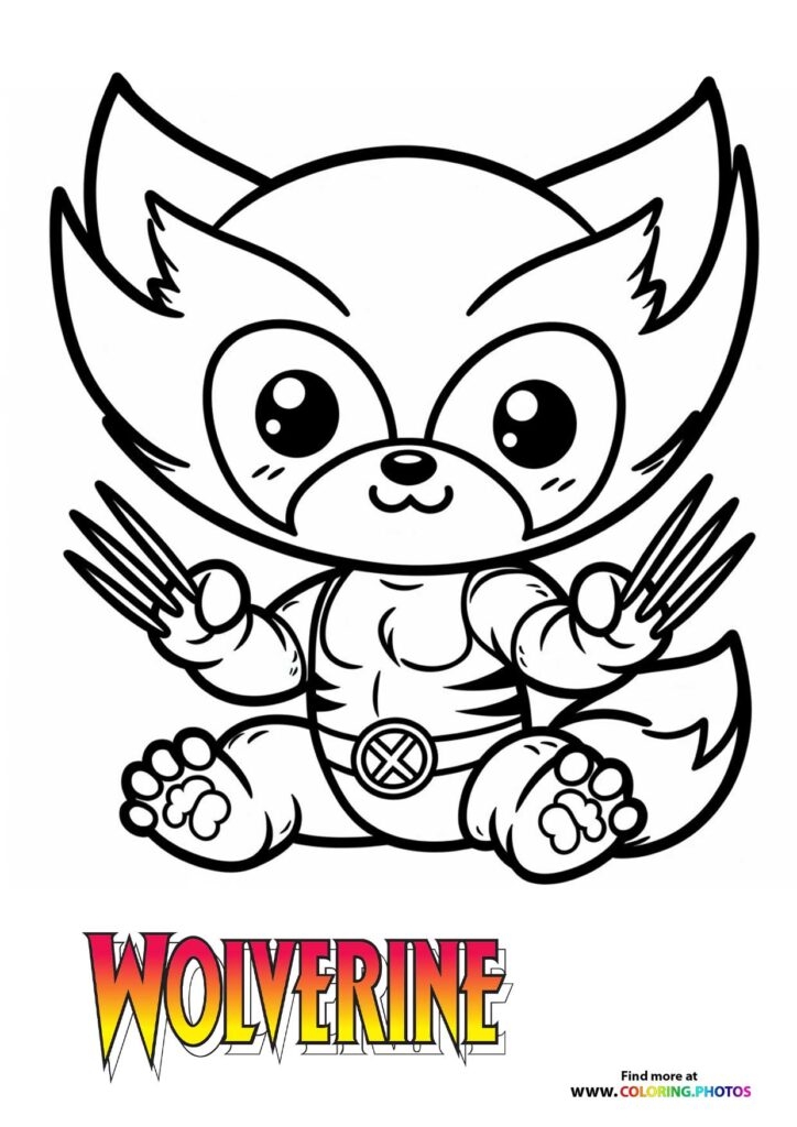 Wolverine Coloring Pages For Kids Free And Easy Print Or Download