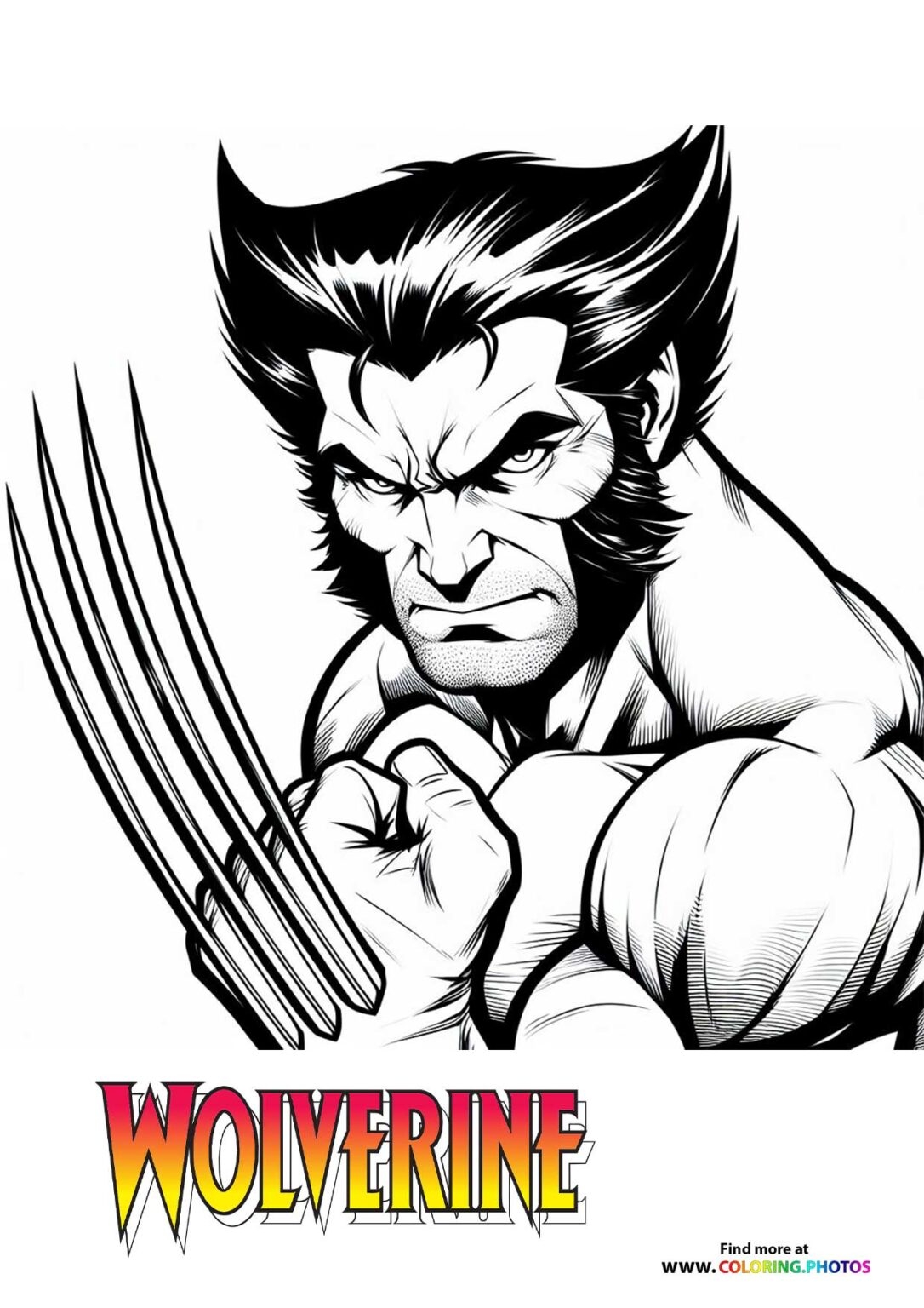 Wolverine Coloring Pages For Kids Free And Easy Print Or Download