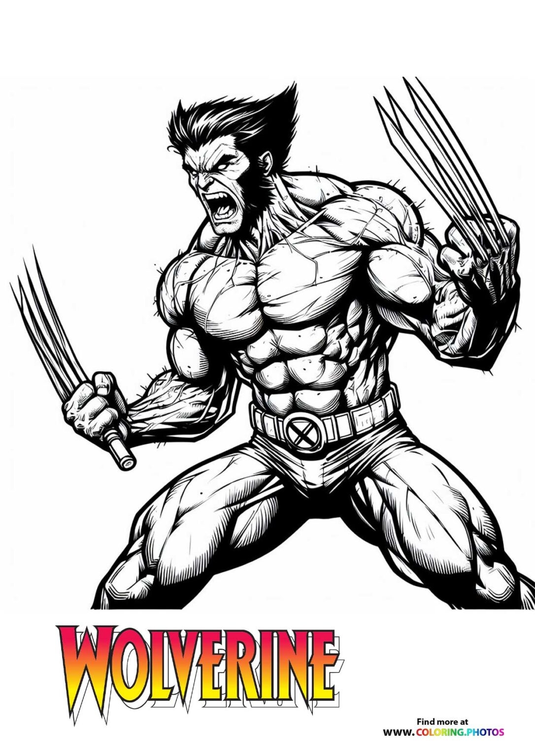 Wolverine Coloring Pages For Kids Free And Easy Print Or Download