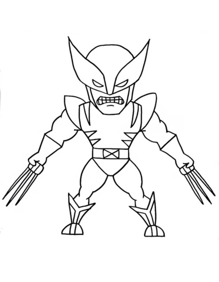 Wolverine Coloring Pages Free Printable PDF 