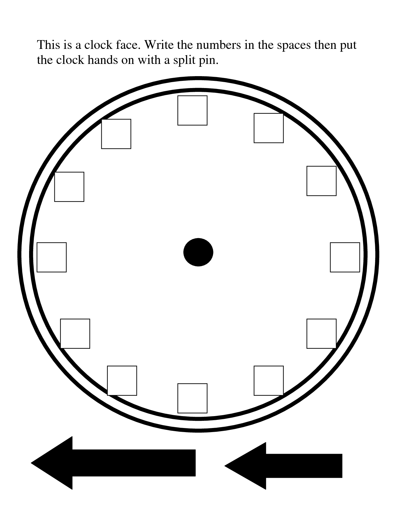 Wonderful Free Printable Clock Hands Template Cursive Capital C