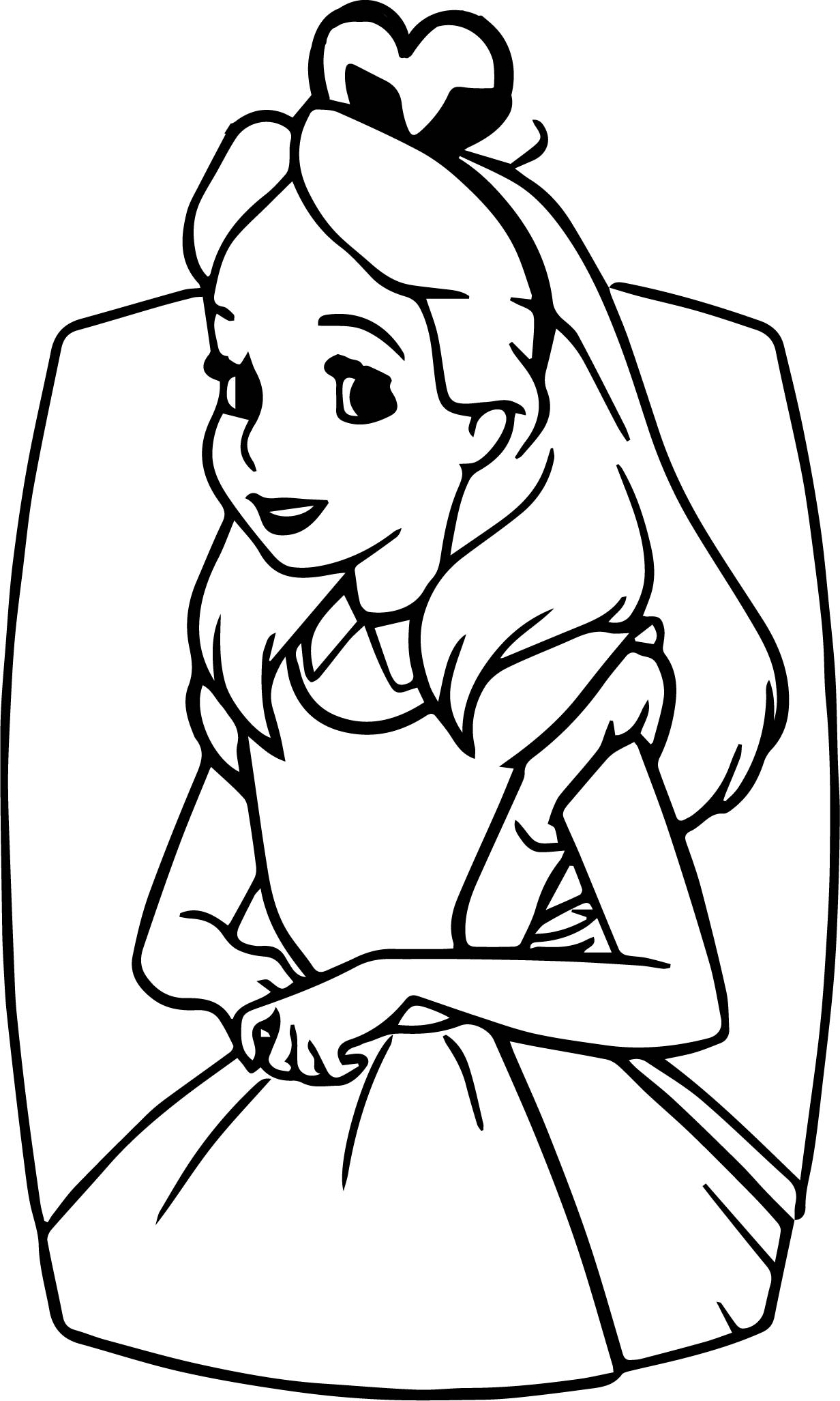 Wonderland Alice Coloring Pages Wecoloringpage Sheets Key Ca EroFound