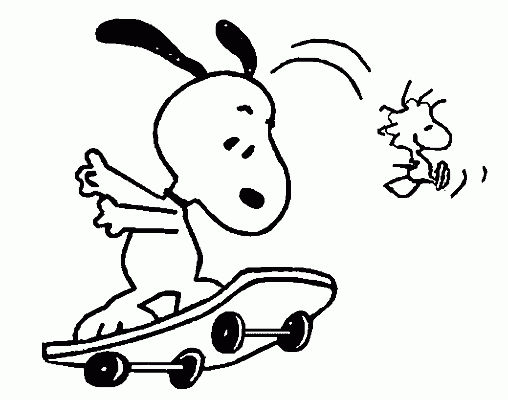 Woodstock Snoopy Coloring Pages Coloring Home